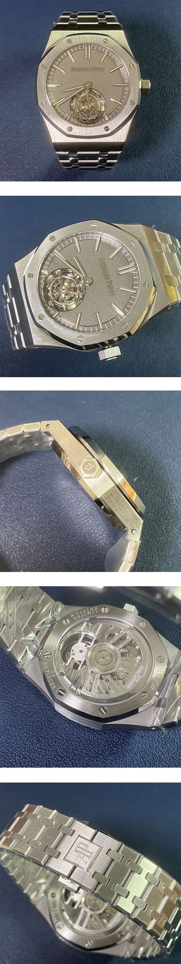 腕時計通販 オーデマ ピゲコピー26530TI.OO.1220TI.01 ロイヤル オーク フライング トゥールビヨン 42mm グレー 2950搭載！